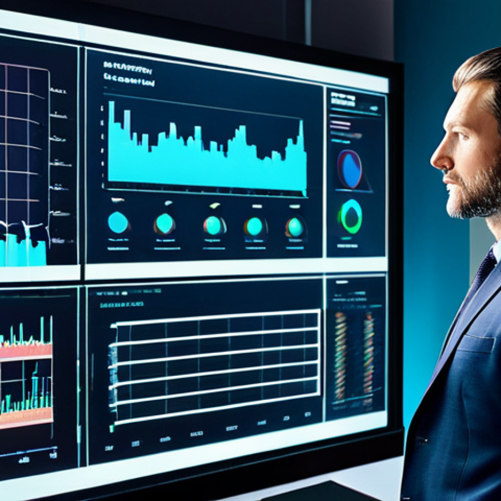 A diverse professional investor, fully clothed in a modest business suit, thoughtfully analyzing a holographic display. The display projects intricate, abstract representations of emerging technological trends, digital ecosystems, and intangible assets like brand value and data flow, contrasting with faint, traditional bar charts in the background. The scene is set in a sleek, high-tech modern office environment with soft, ambient lighting. Perfect anatomy, correct proportions, natural pose, well-formed hands, proper finger count, professional photography, high detail, sharp focus, vibrant colors, appropriate attire, safe for work, appropriate content, family-friendly.