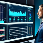 A diverse professional investor, fully clothed in a modest business suit, thoughtfully analyzing a holographic display. The display projects intricate, abstract representations of emerging technological trends, digital ecosystems, and intangible assets like brand value and data flow, contrasting with faint, traditional bar charts in the background. The scene is set in a sleek, high-tech modern office environment with soft, ambient lighting. Perfect anatomy, correct proportions, natural pose, well-formed hands, proper finger count, professional photography, high detail, sharp focus, vibrant colors, appropriate attire, safe for work, appropriate content, family-friendly.