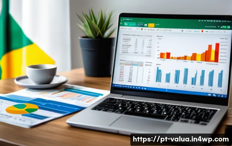 가치투자와 배당주 투자 비교 - A detailed illustration of a professional Brazilian investor analyzing financial charts and company ...